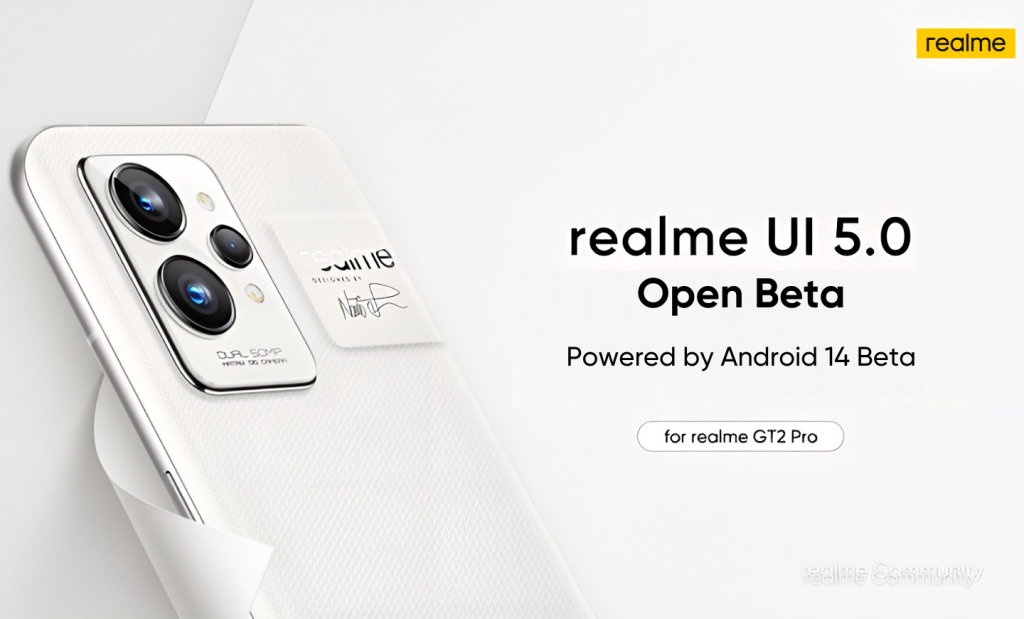 ریلمی GT 2 پرو آپدیت Realme UI 5.0 و اندروید 14 را دریافت می‌کند
