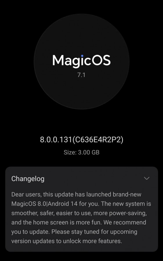 جزئیاتی در خصوص آنر MagicOS 8.0