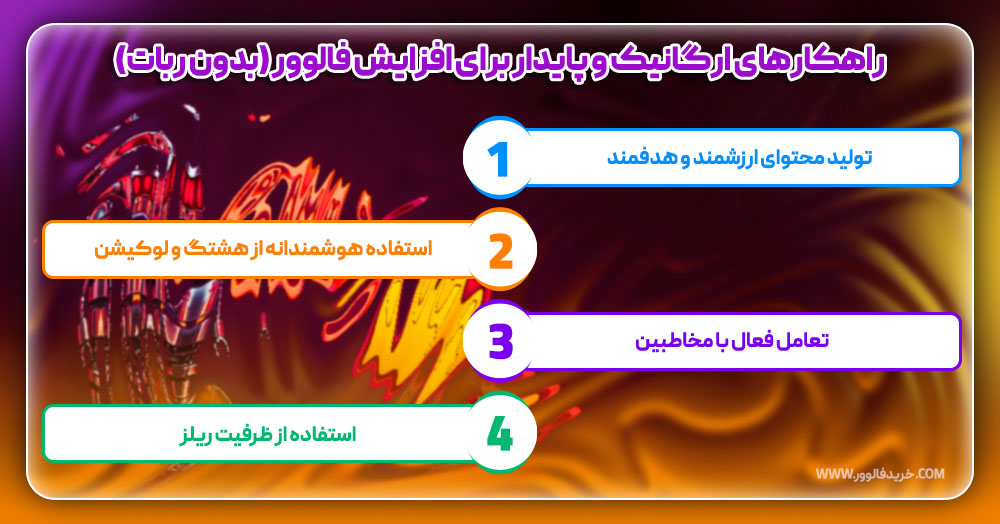 راهکارهای ارگانیک و پایدار برای افزایش فالوور