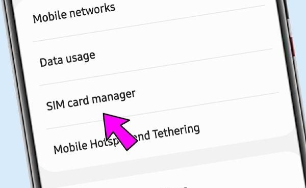 بررسی تنظیمات سیم کارت در گوشی سامسونگ